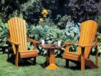 Zelf maken, Adirondack stoelen van steigerhout of sloophout.