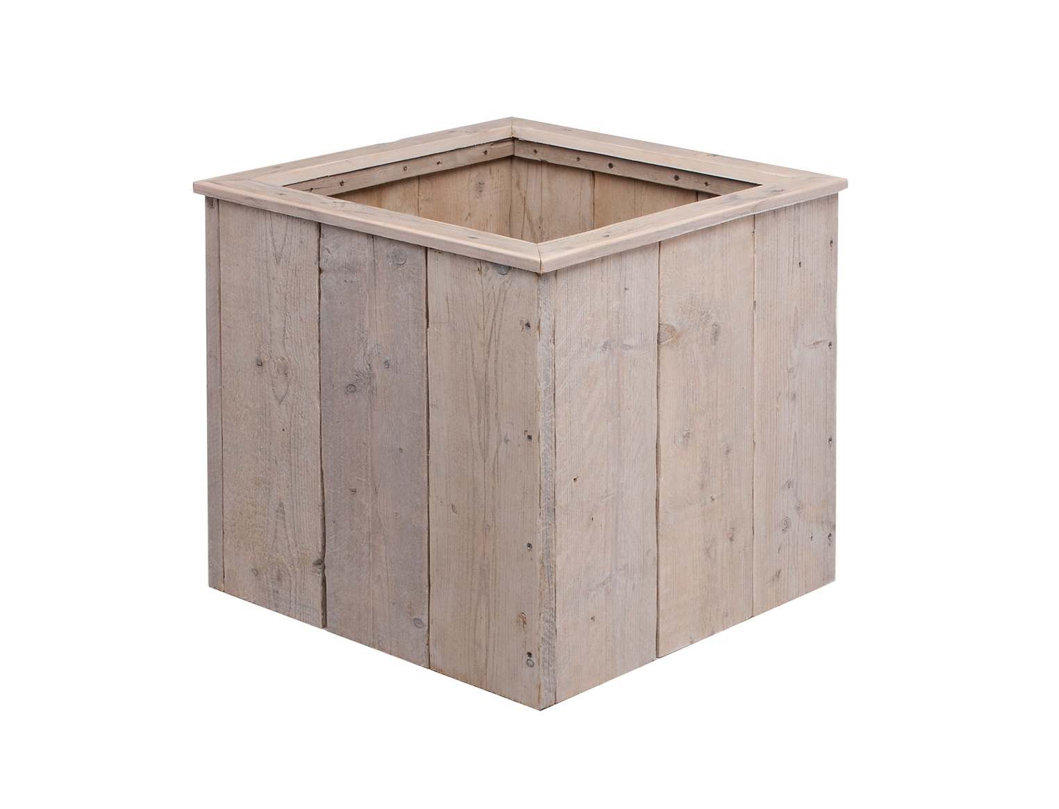 Plantenbak bouwtekening voor steigerhout en pallets. Bedden europallet