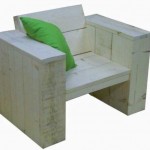 Lounge stoel bouwpakket voor steigerhout.