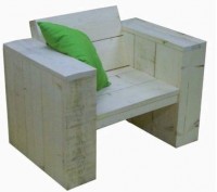 Lounge stoel bouwpakket voor steigerhout.
